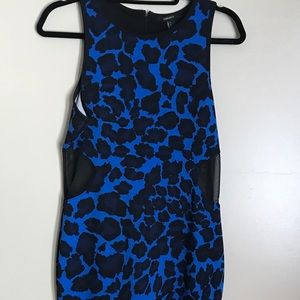 Forever 21 mesh sides spandex dress
